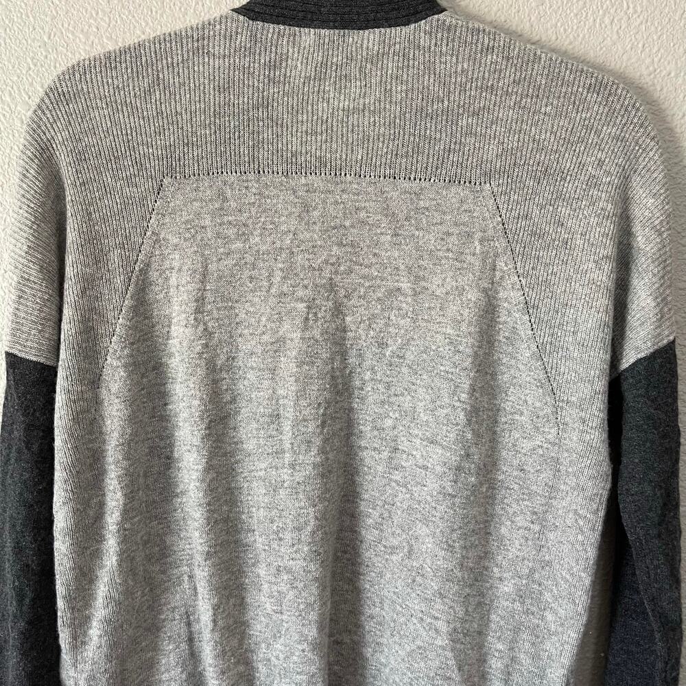 Vince Open Front Long Sleeve Color Block Cashmere… - image 8